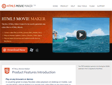 Tablet Screenshot of html5-movie-maker.com